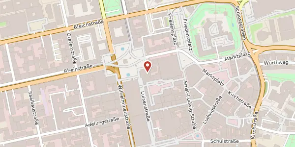 Karte der Umgebung von Luisenplatz 6, 64283 Darmstadt