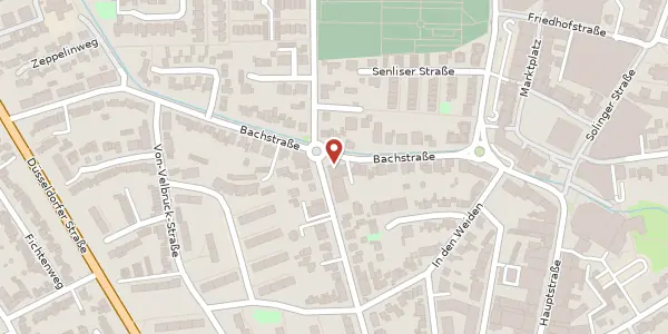 Karte der Umgebung von Bachstr. 40, 40764 Langenfeld