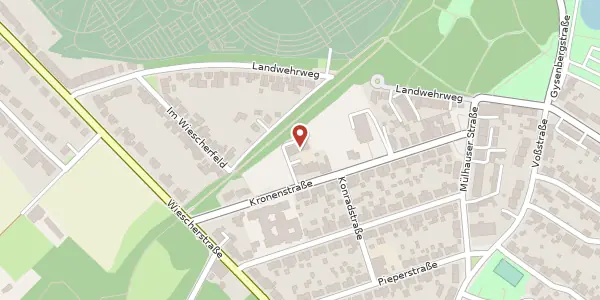 Karte der Umgebung von Kronenstr. 19 a, 44625 Herne