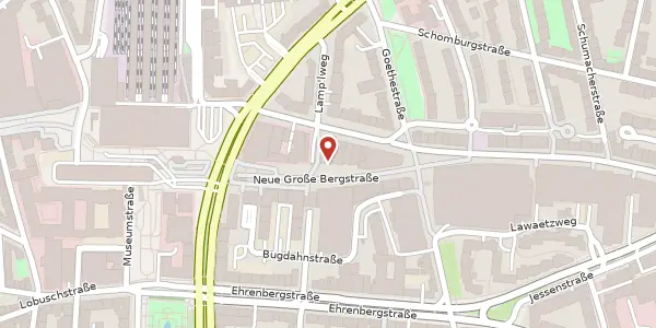 Karte der Umgebung von Neue Große Bergstraße 9, 22765 Hamburg