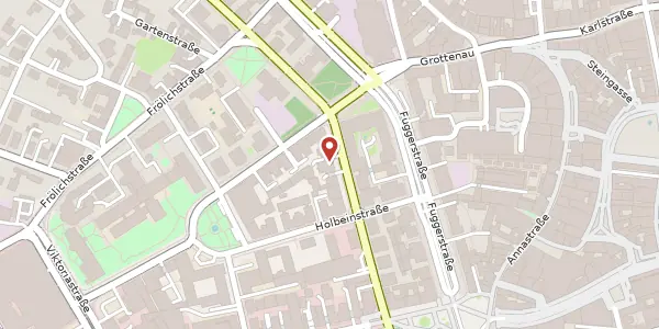 Karte der Umgebung von Schäzlerstr 17, 86150 Augsburg