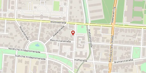 Karte der Umgebung von Stabelstraße 8, 76133 Karlsruhe