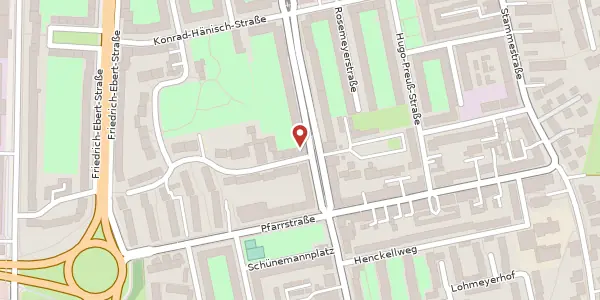 Karte der Umgebung von Bangemannweg 2, 30459 Hannover