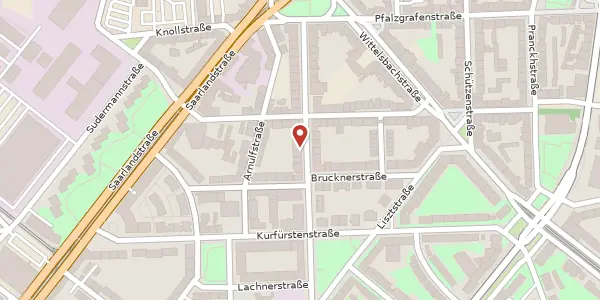 Karte der Umgebung von Bayernstraße 49, 67061 Ludwigshafen am Rhein