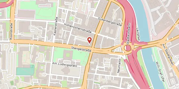 Karte der Umgebung von Eisenbahnstraße 15, 66117 Saarbrücken