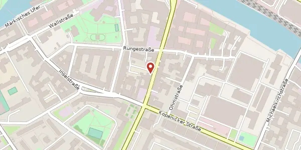 Karte der Umgebung von Brückenstraße 14, 10179 Berlin