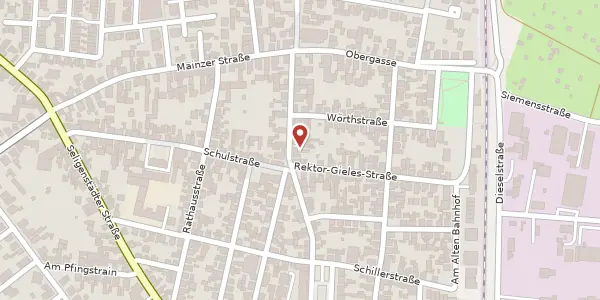 Karte der Umgebung von Hainstädter Str. 18, 63456 Hanau