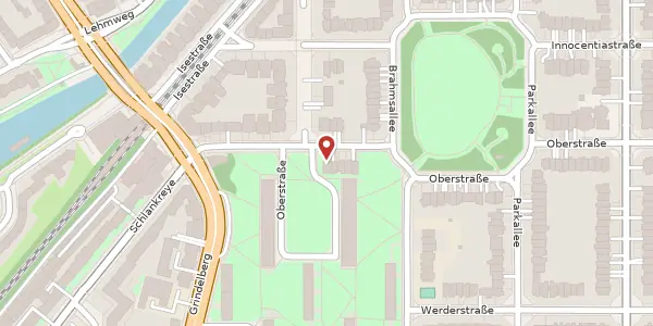 Karte der Umgebung von Oberstraße 20, 20144 Hamburg