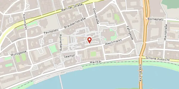 Karte der Umgebung von Saalgasse 16, 60311 Frankfurt