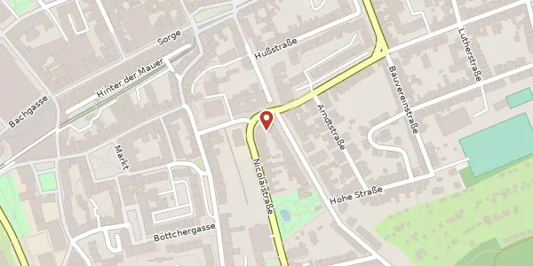 Karte der Umgebung von Nicolaistraße 1-3, 07545 Gera