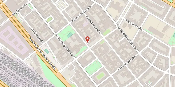 Karte der Umgebung von Rheinhäuserstraße 41, 68165 Mannheim