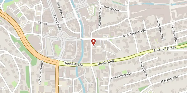 Karte der Umgebung von Beringhauser Str. 1, 59872 Meschede