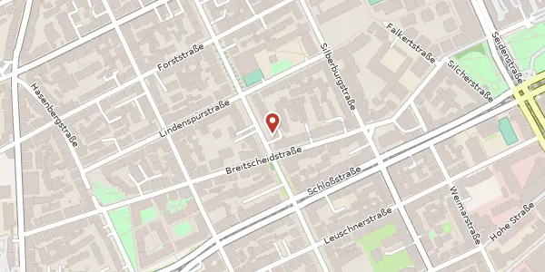 Karte der Umgebung von Johannesstraße 36, 70176 Stuttgart