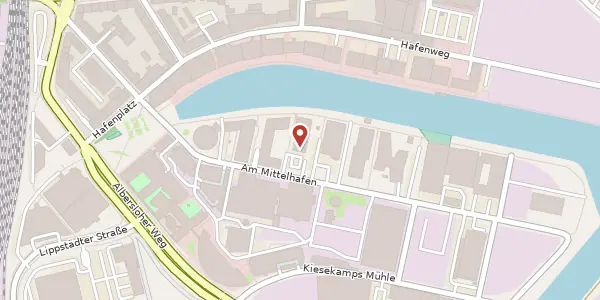 Karte der Umgebung von Am Mittelhafen 16, 48155 Münster