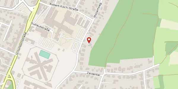 Karte der Umgebung von Mozartweg 48, 76646 Bruchsal