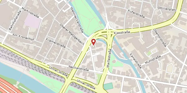 Karte der Umgebung von Fabrikstraße 1/1, 73728 Esslingen