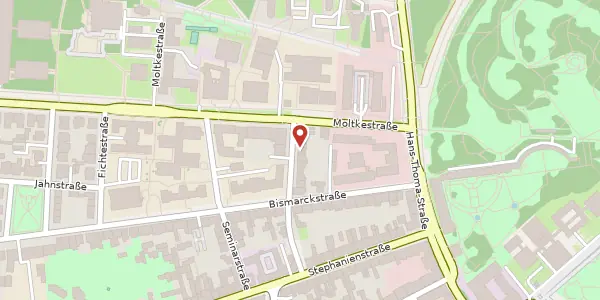 Karte der Umgebung von Wörthstraße 5, 76133 Karlsruhe