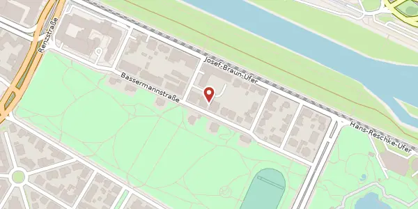 Karte der Umgebung von Bassermannstraße 51, 68185 Mannheim