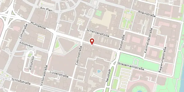 Karte der Umgebung von Clemensstraße 13, 56068 Koblenz