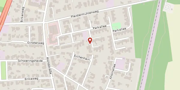 Karte der Umgebung von Parkallee 36 a, 48155 Münster