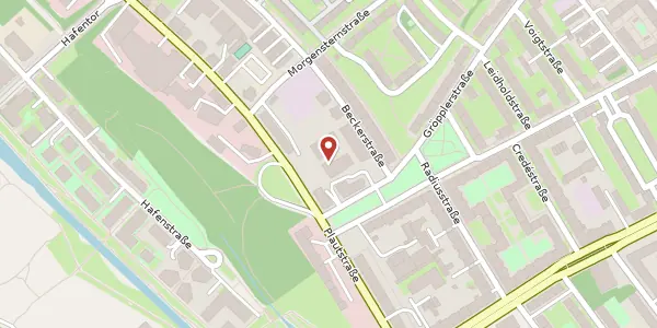 Karte der Umgebung von Beckerstraße 3a, 04179 Leipzig