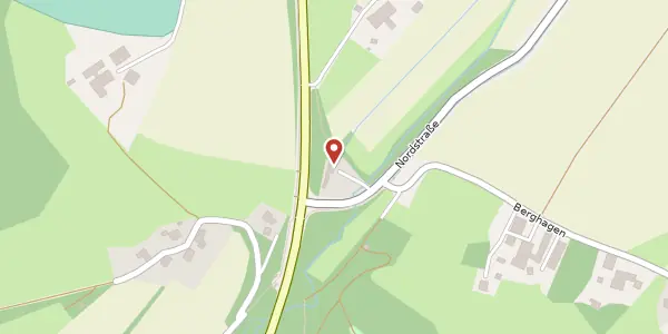 Karte der Umgebung von Nordstr. 1, 33790 Halle
