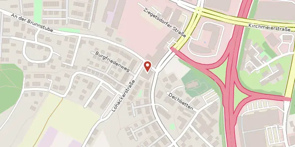 Karte der Umgebung von Ziegetsdorfer Str. 109, 93051 Regensburg
