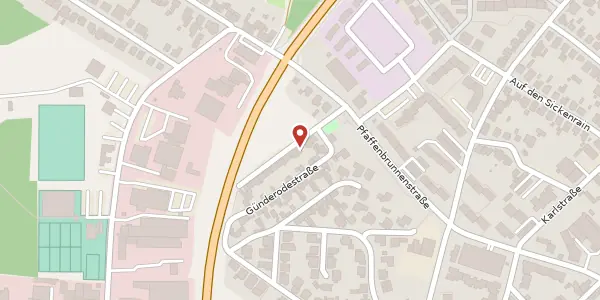 Karte der Umgebung von Am Sonnenberg 6, 63456 Hanau