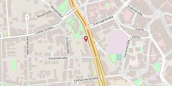 Karte der Umgebung von Heger-Tor-Wall 24, 49074 Osnabrück