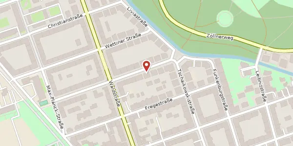 Karte der Umgebung von Feuerbachstraße 5, 04105 Leipzig