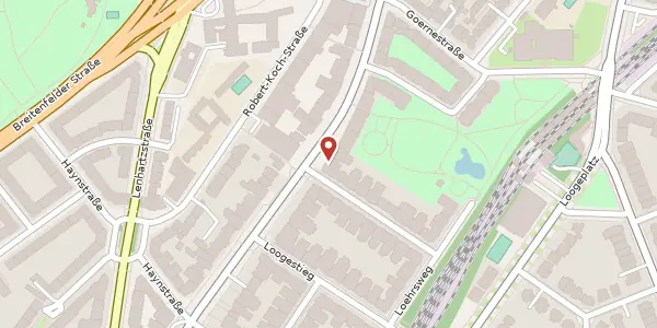 Karte der Umgebung von Eppendorfer Landstr. 54, 20249 Hamburg