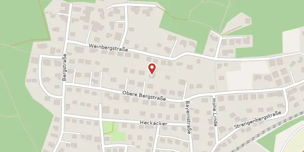 Karte der Umgebung von Obere Bergstraße 27, 90607 Rückerdorf