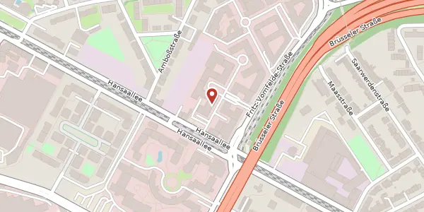Karte der Umgebung von Fritz-Vomfelde-Str. 6, 40547 Düsseldorf
