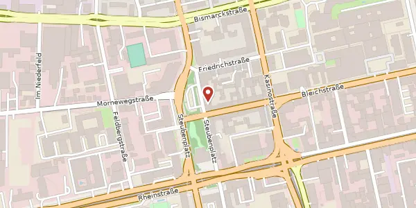 Karte der Umgebung von Steubenplatz. 9, 64293 Darmstadt