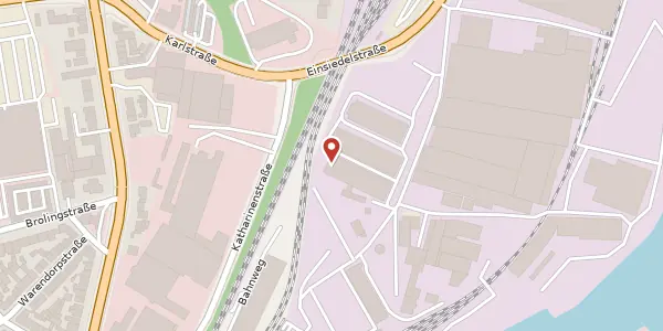 Karte der Umgebung von Einsiedelstraße 6, 23554 Lübeck