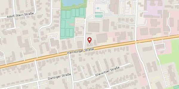 Karte der Umgebung von Hamburger Straße 99, 25746 Heide
