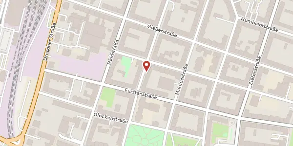 Karte der Umgebung von Uhlandstraße 8, 09130 Chemnitz