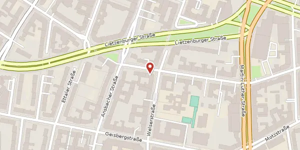 Karte der Umgebung von Fuggerstraße 35, 10777 Berlin