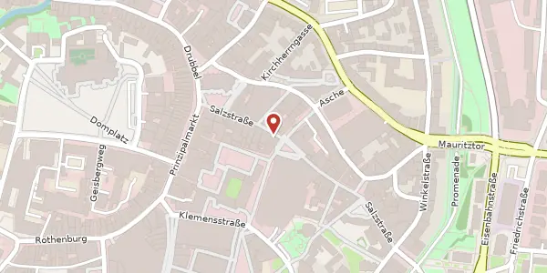 Karte der Umgebung von Salzstr. 52, 48143 Münster