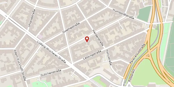 Karte der Umgebung von Schillerstr. 54, 06114 Halle (Saale)
