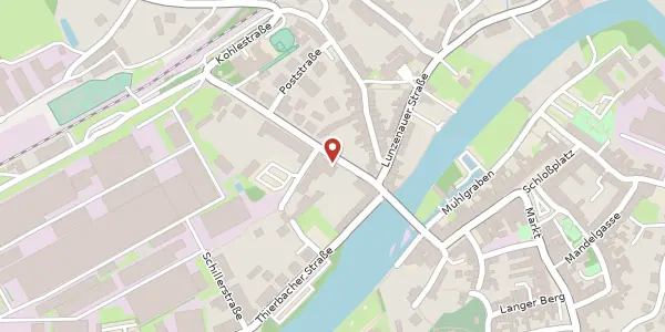 Karte der Umgebung von Bahnhofstraße 7, 09322 Penig