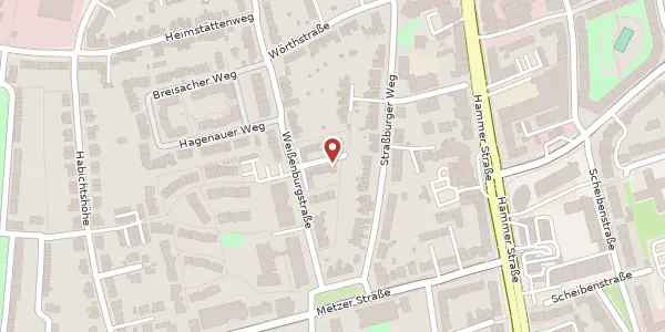 Karte der Umgebung von Weißenburgstr. 53 a, 48151 Münster