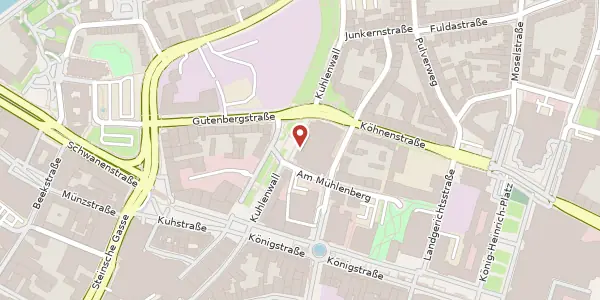 Karte der Umgebung von Kuhlenwall 20, 47051 Duisburg