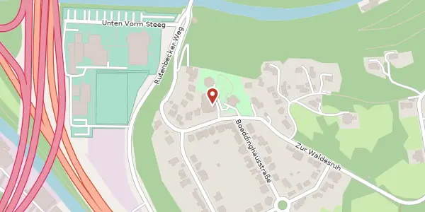 Karte der Umgebung von Zur Waldesruh 37, 42329 Wuppertal