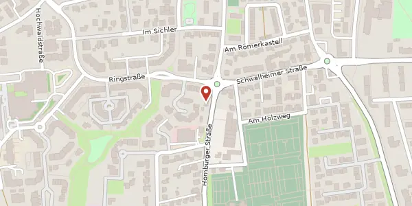 Karte der Umgebung von Homburger Str. 41, 61231 Bad Nauheim