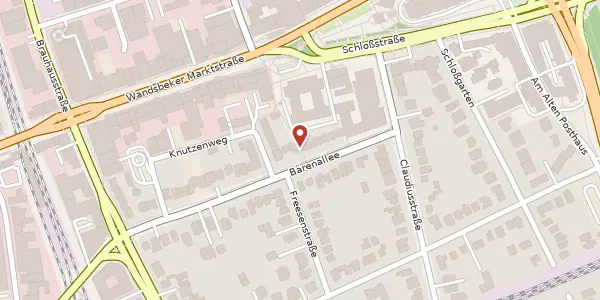 Karte der Umgebung von Bärenallee 33, 22041 Hamburg