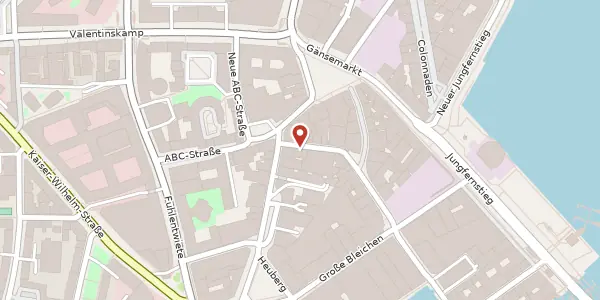 Karte der Umgebung von Poststraße 51, 20354 Hamburg