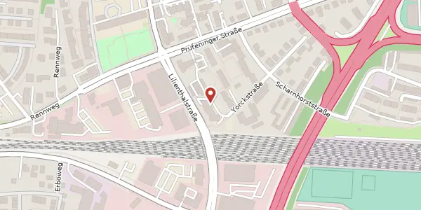 Karte der Umgebung von Yorckstr. 22, 93049 Regensburg