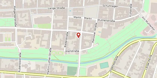 Karte der Umgebung von Fleischerstraße 17, 17489 Greifswald