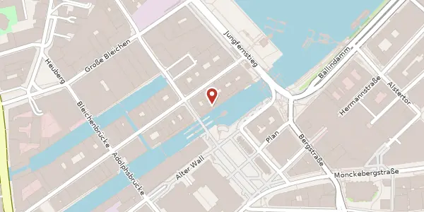 Karte der Umgebung von Alsterarkaden 13, 20354 Hamburg